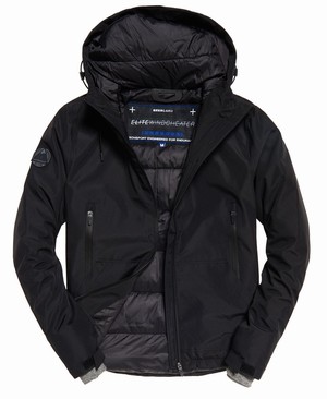 Superdry Padded Elite SD-Windcheater Férfi Kabát Fekete | FKXVU9683